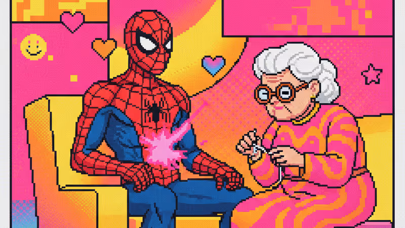 배트맨의 일상을 유머러스하게 표현한 드래곤아르테의 만화 장면