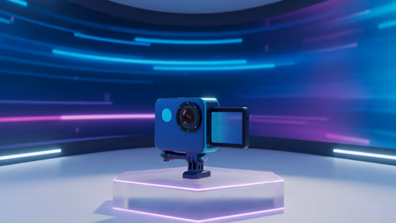 Dreameの新作アクションカメラ「Leaptic Cube」の製品外観イメージ