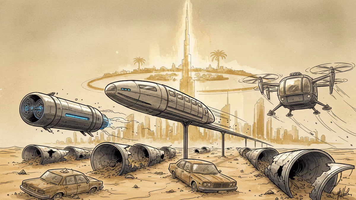 두바이의 5,450억원 미래 교통 실험, 성공할까?