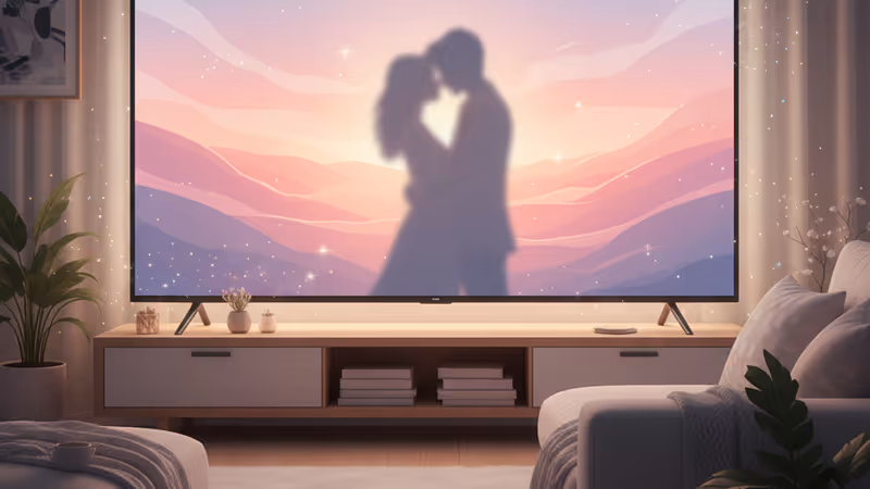 韓劇大結局經典場景，漫天花瓣中緊緊相握的雙手，象徵圓滿結局。