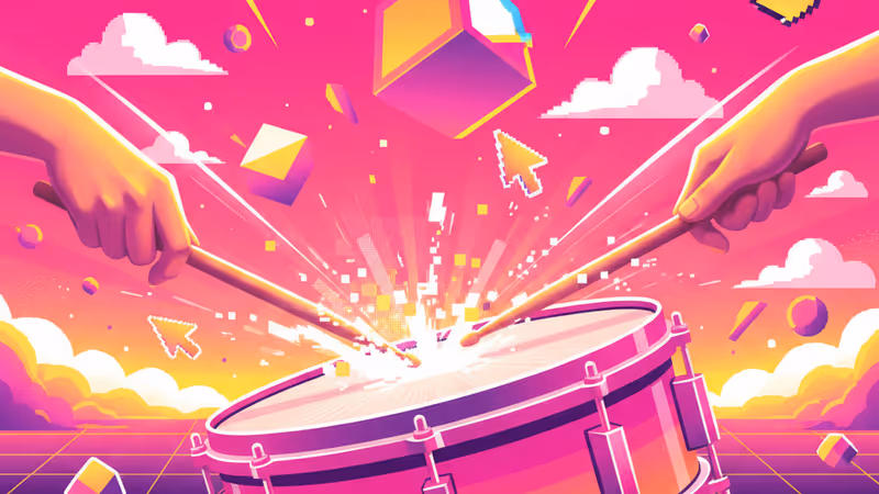 El Estepario Siberiano drummer Jorge Garrido playing