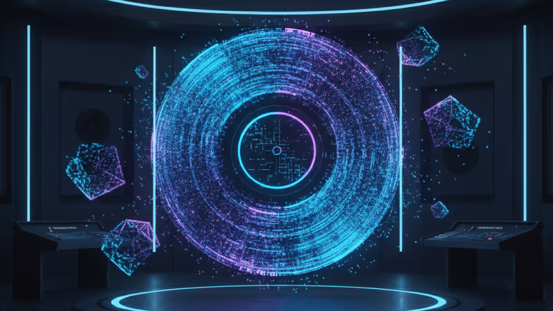 ElevenLabs 專輯封面背景與 AI 音樂創作概念圖