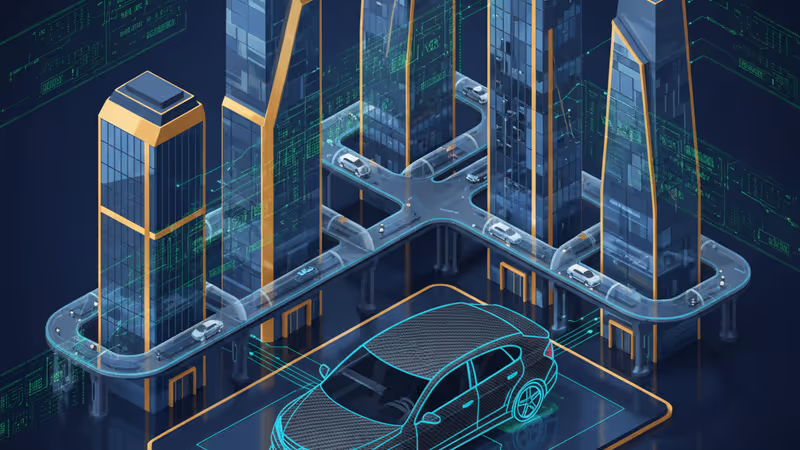 展示碳纖維車架零件與歐盟旗幟的工業設計背景