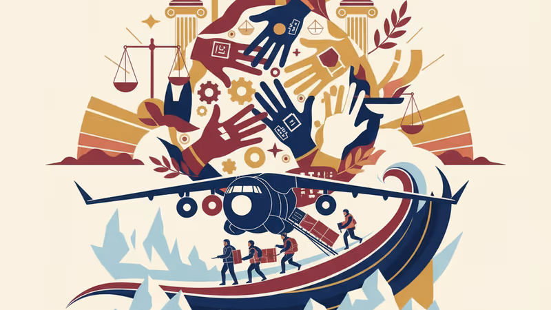 European soldiers landing at Nuuk airport in Greenland