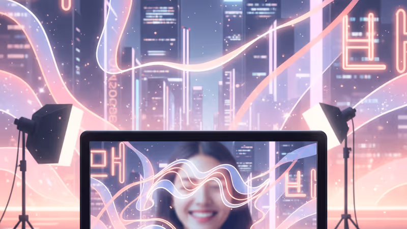 Professional film monitor showing an actress on set