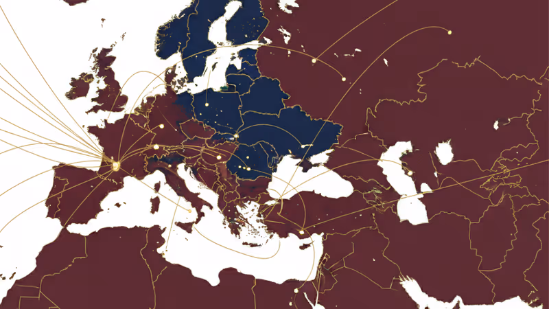Energy infrastructure repair scene in winter Kyiv, Ukraine