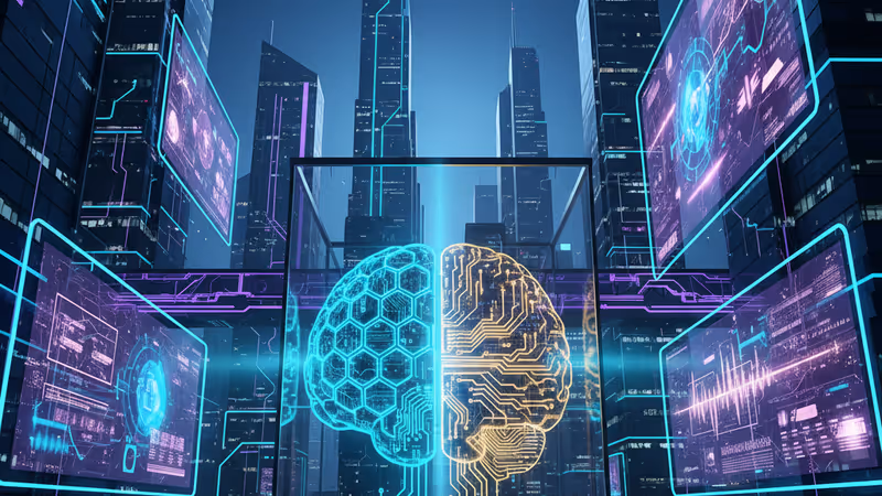 Falcon H1R 7B AI 모델의 하이브리드 구조 시각화