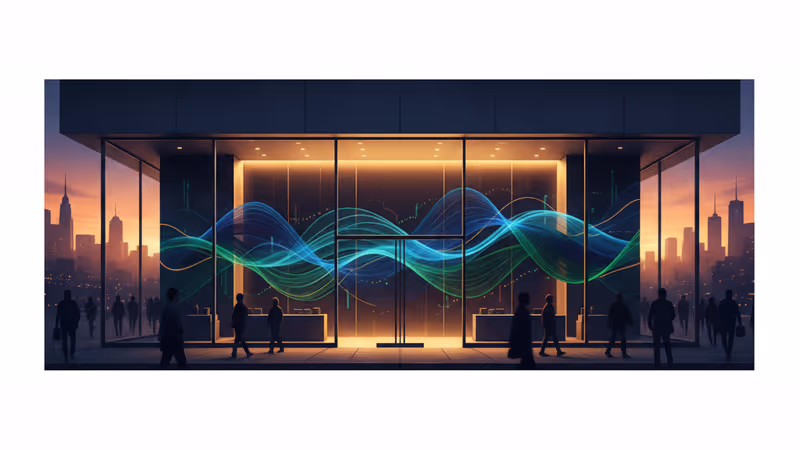 Uniqlo 品牌標誌與象徵業績增長的全球背景圖