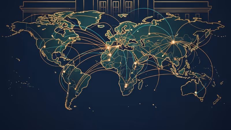 美國聯準會大樓與財政決策的象徵影像