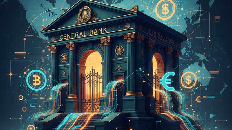 FRBの流動性供給と資産買い入れを象徴するグラフィック