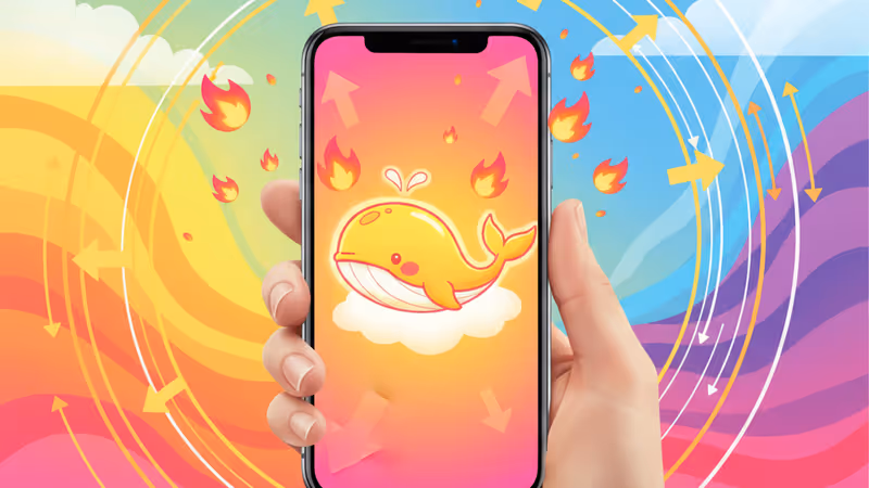 在雲朵上繪製的可愛狐狸插畫