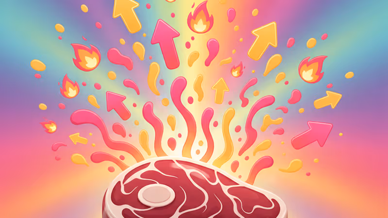 A piece of marble that looks like a raw steak