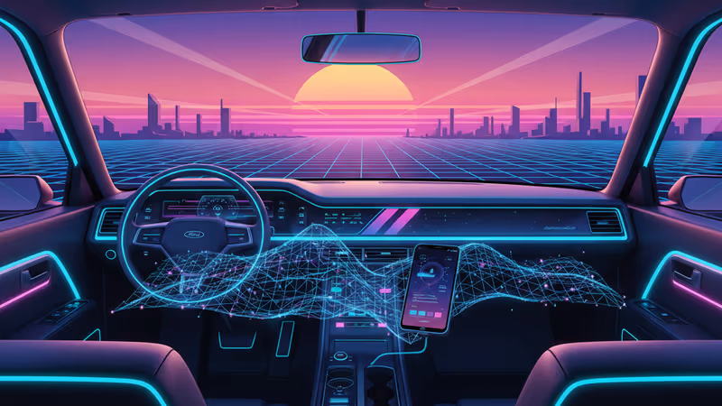 Ford's AI personalization system demo at CES 2026