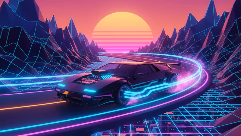 해안 도로를 질주하는 스포츠카와 포르자 호라이즌 6 로고