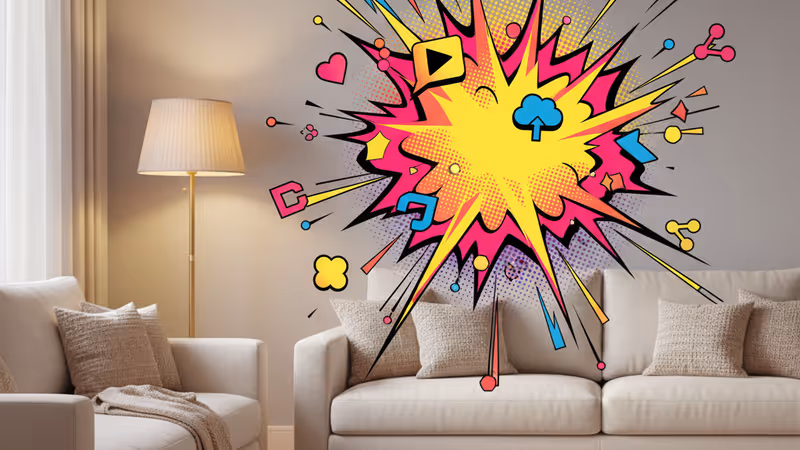 아늑한 거실에서 책을 읽으며 휴식을 취하는 평온한 분위기의 성인