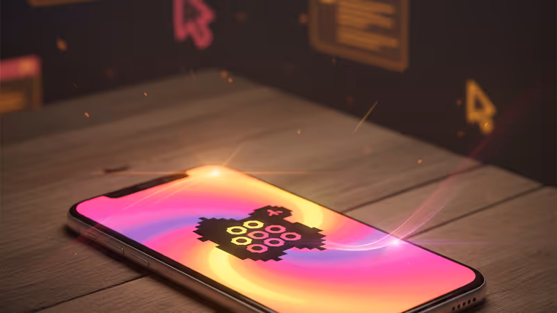 강압적인 메시지가 뜬 깨진 스마트폰 화면