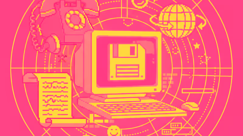 傳統羽毛筆與現代平板電腦結合，象徵歷史與未來的交匯