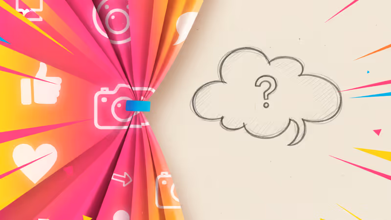 聚光燈下的辦公桌，各種職業象徵物呈現出數位故障感，隱喻行業內幕