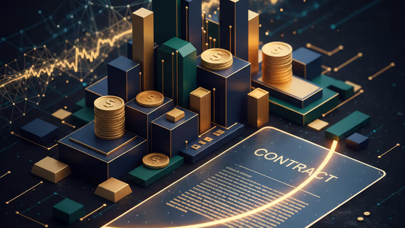 게임스톱 본사 건물과 주식 그래프의 합성 이미지