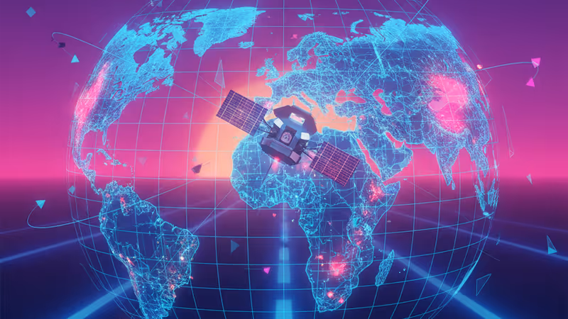 Satellite view showing geopolitical flashpoints for Gaza ceasefire negotiations