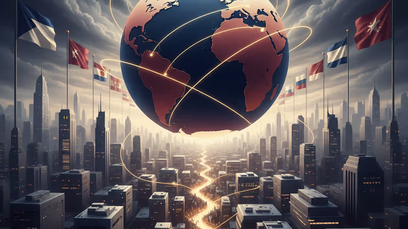 A composite image of a peace dove over a map of the Middle East and a cargo ship