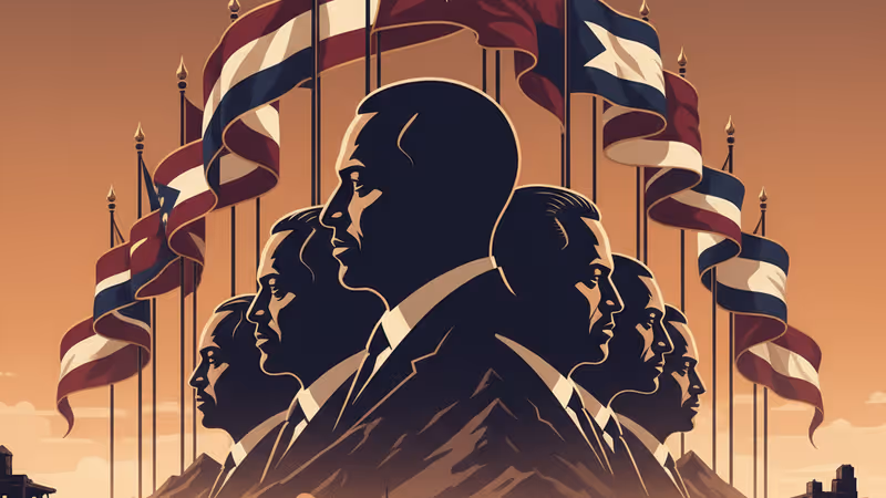 Ruins of buildings in Gaza City with a dust-covered street view