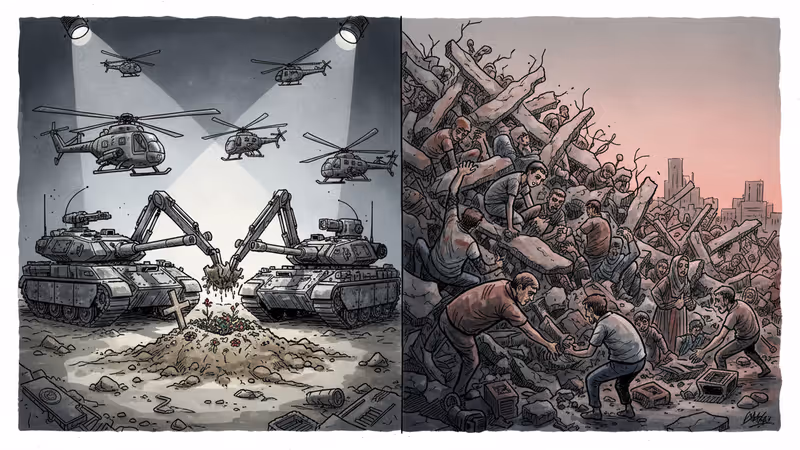 一具屍體動用軍隊，萬人埋於瓦礫—加薩凸顯生命價值落差