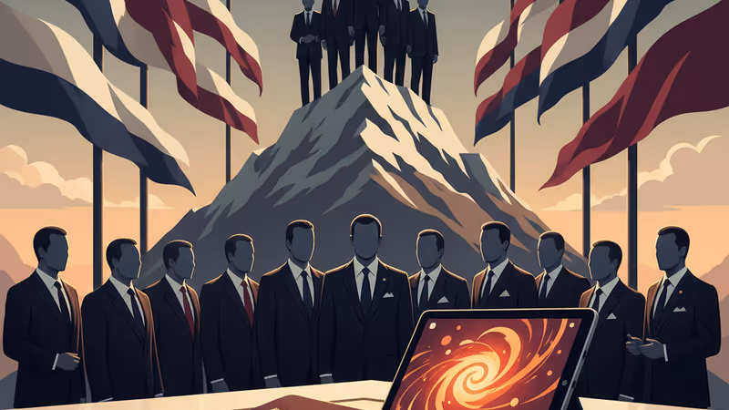 A French passport and a tablet representing the political row over George Clooney's citizenship