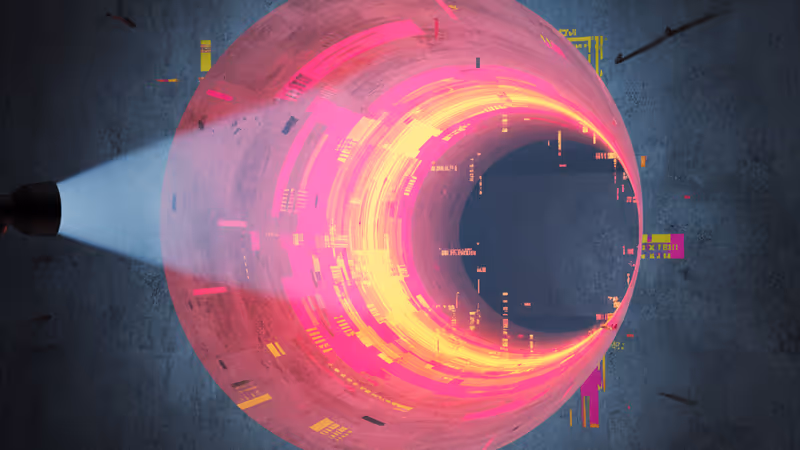 ドリルで穴が開けられた銀行金庫室のコンクリート壁