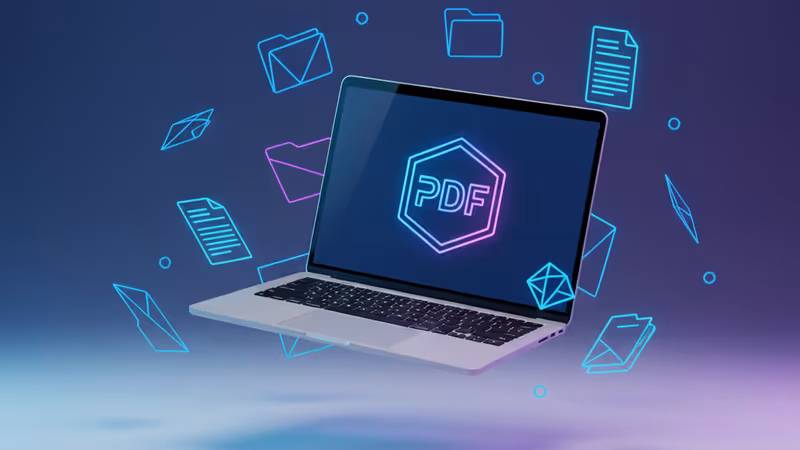 PDF Expert interface on a MacBook showing the lifetime license offer