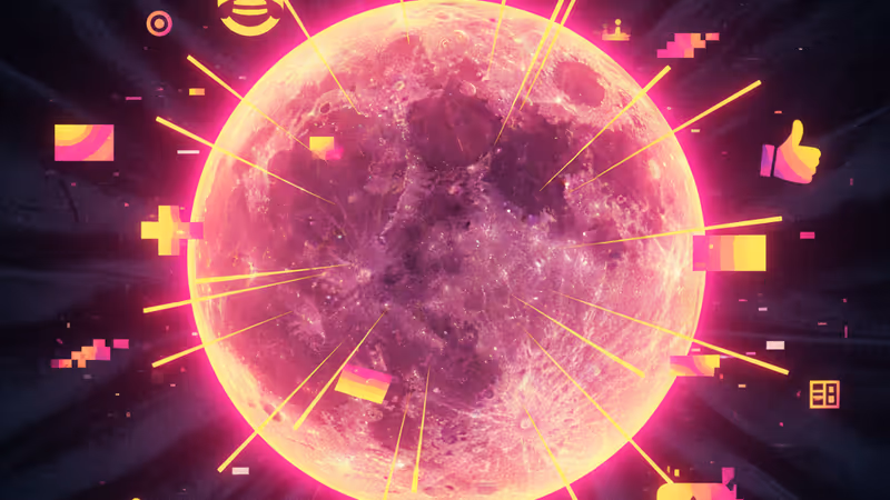 The waxing gibbous moon at 94 percent brightness in early 2026