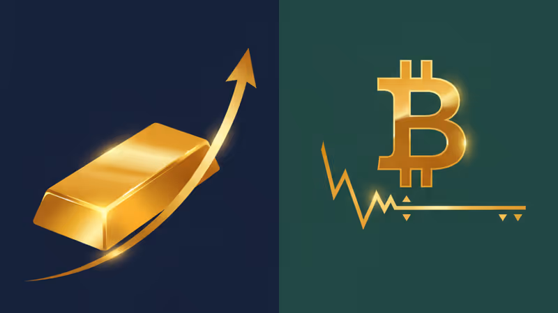 金価格、50年来の壁に挑戦 ビットコインは正念場へ - マネーサプライ比で見る真の価値