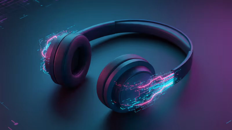 無線耳機遭受數位信號入侵的示意圖