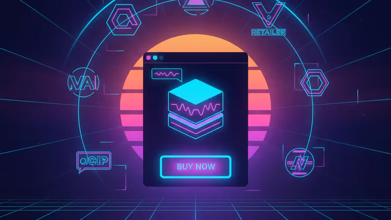 Illustration of AI-powered mobile shopping with Google UCP