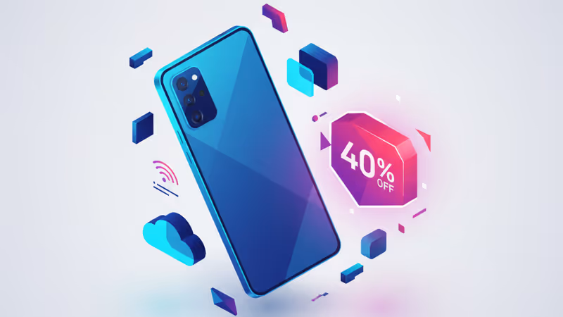 Google Pixel 10 smartphone with a discount tag