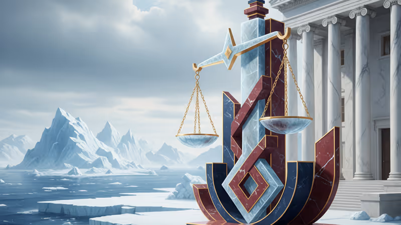 丹麥與美國官員在華盛頓討論格陵蘭問題的示意圖