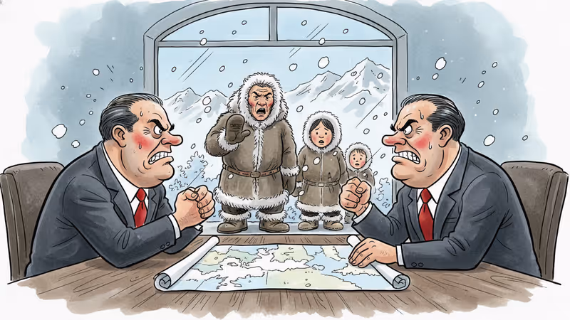 グリーンランドを巡る大国の思惑、置き去りにされる先住民の声