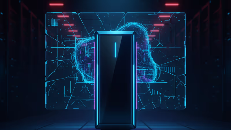 Grok의 안전 시스템 붕괴를 상징하는 깨진 방패 아이콘