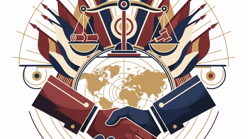 泰國與柬埔寨邊境簽署停火協議後，士兵放下武器的象徵性畫面