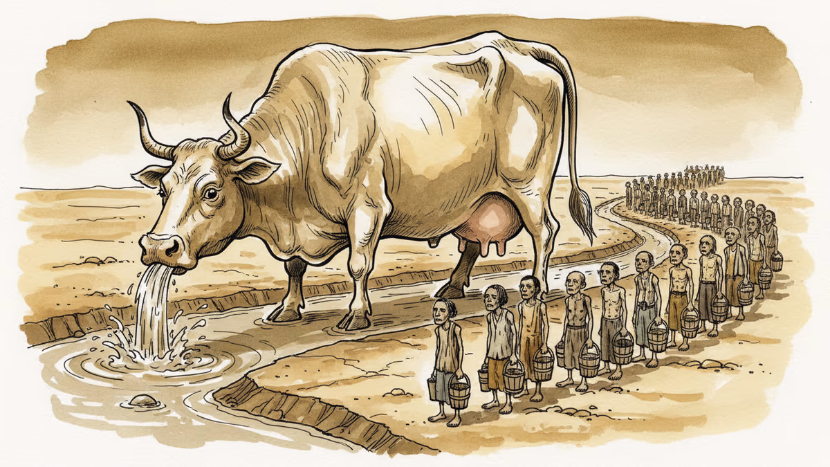 콜로라도 강의 절반은 소가 마신다