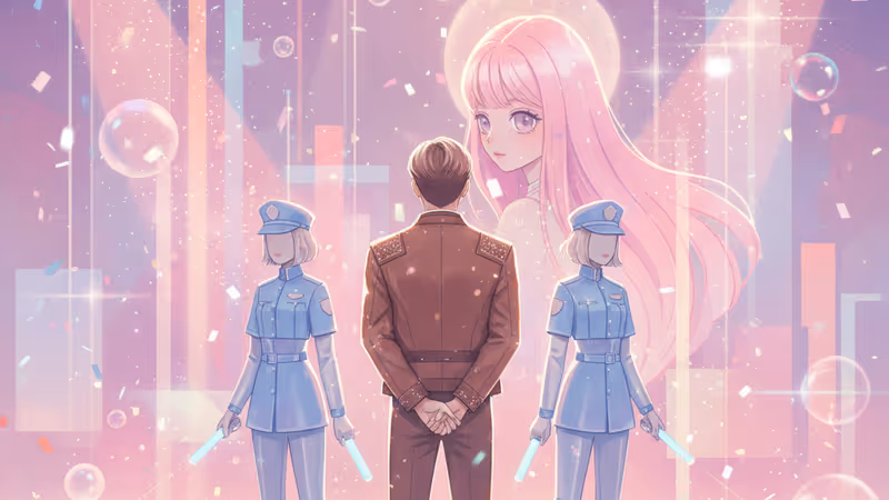 Ahn Bo Hyun being arrested in Spring Fever while Lee Joo Bin watches