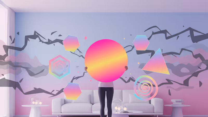 複雑に絡み合った赤い糸のイラスト