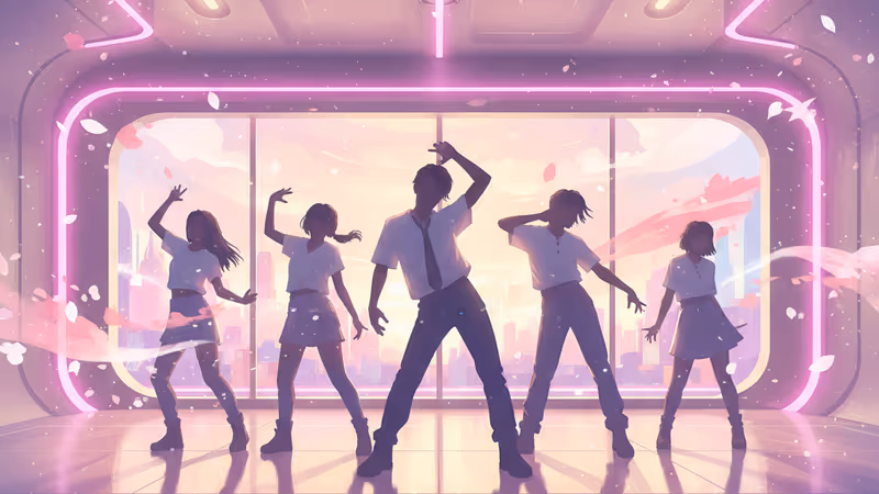 2月のカムバックを予告するHearts2Heartsの抽象的なイメージ