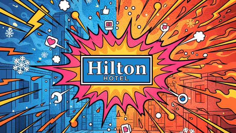 ホテルの受付と政府バッジのイメージ