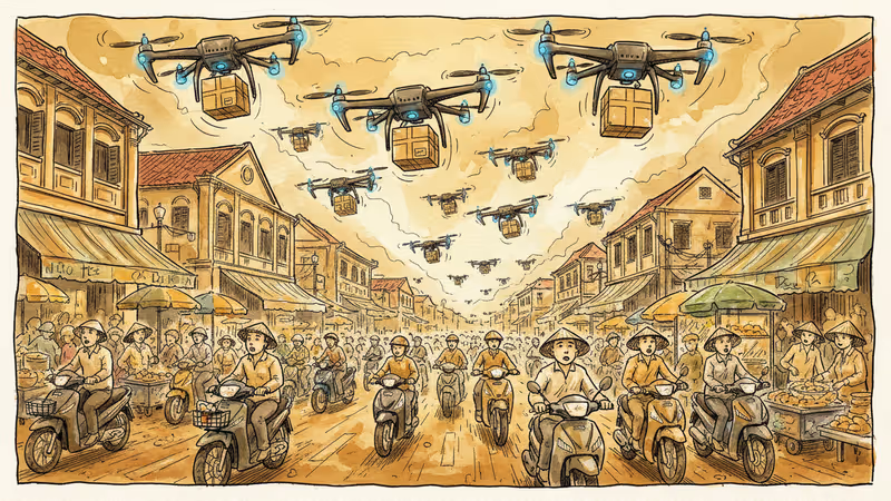 胡志明市測試無人機送貨，天空物流時代來臨