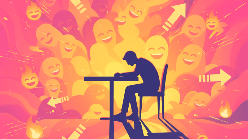 명절 식사 자리에서 홀로 일어나는 남성의 뒷모습