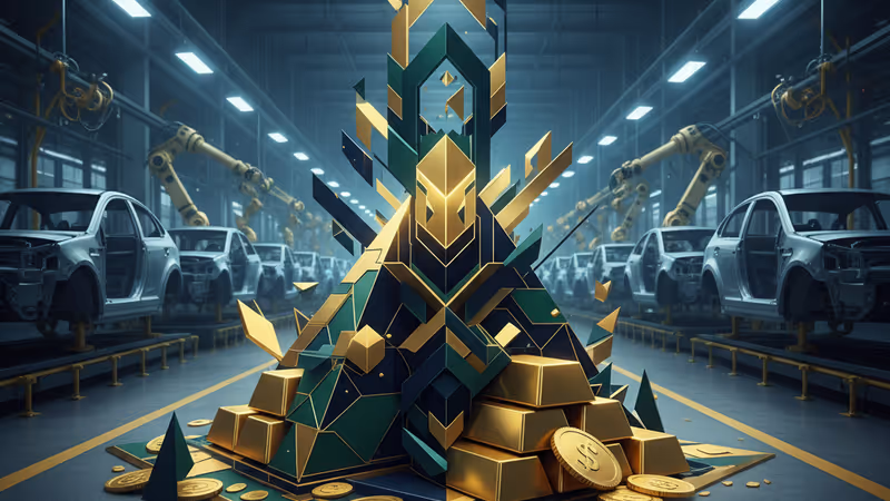 中国にあるホンダの自動車工場の静まり返った生産ライン