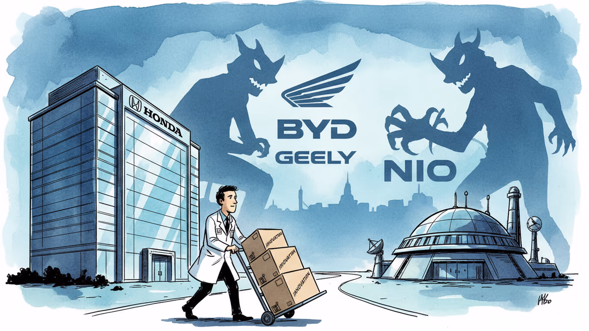 혼다, 개발부문을 R&D로 이전... 중국 전기차에 밀린 위기감