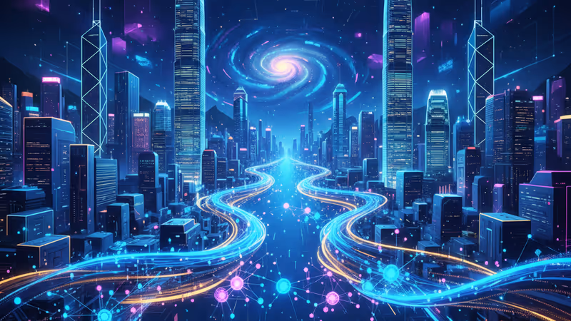 連接香港與深圳天際線的安全數據通道