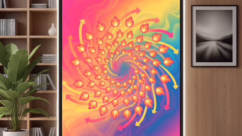 評分名人視訊會議背景的 Room Rater 概念圖